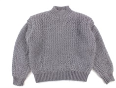 Sofie Schnoor Girls Knit gray Melange glitter